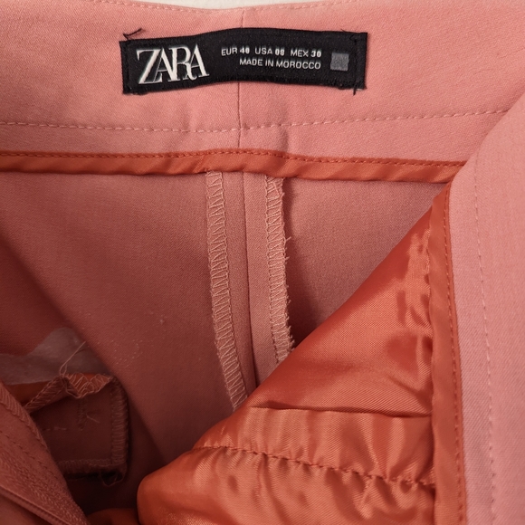 Cropped salmon zara dress pants - Picture 3 of 3